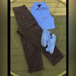Brown Dickies Pants, Cargo pants